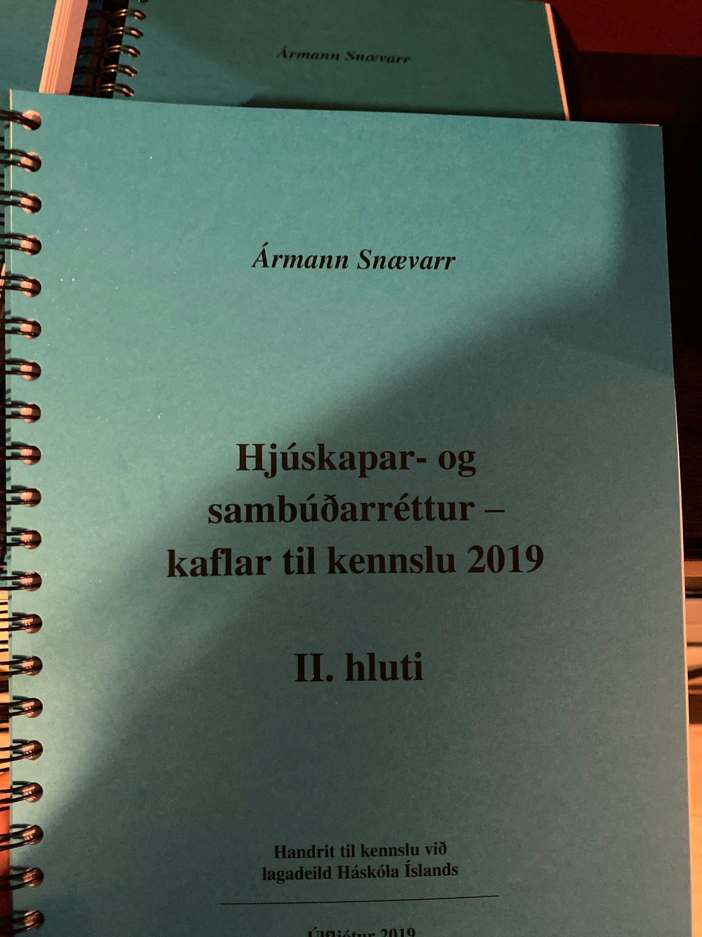 Hjúskapar- og sambúðarréttur - fjölrit