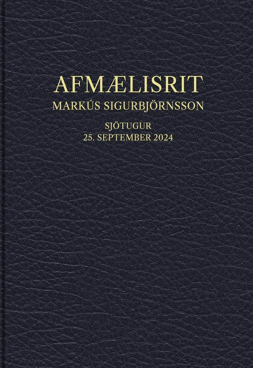 Afmælisrit Markús Sigurbjörnssonar